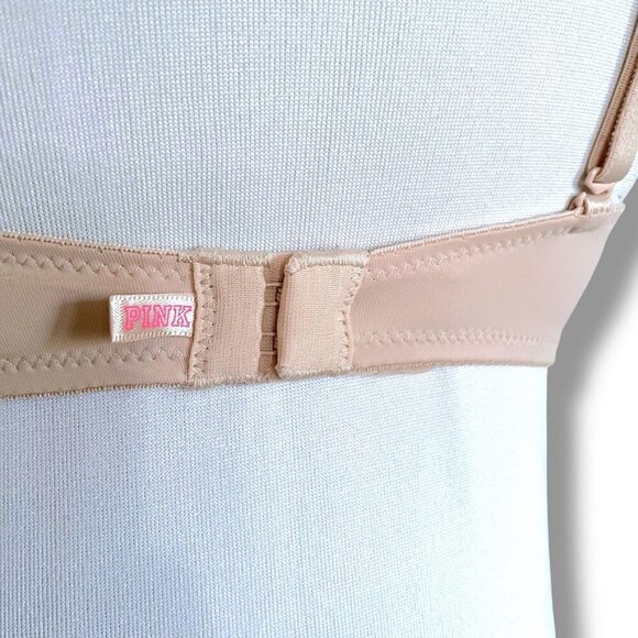 Victorias Secret 34C Bra Tan Wear Everywhere T-shirt Lightly Lined Underwire - Picture 4 of 7